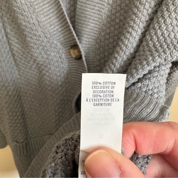 Aerie | Gray Button-Front Cardigan - Picture 4 of 4